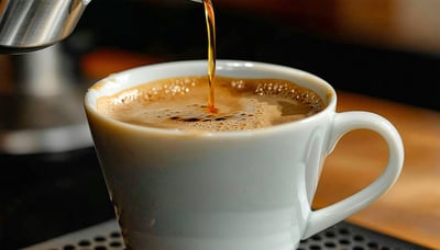 Pour over coffee being brewed at Goni's Speciality Coffee Pour over coffee being brewed at Goni's Speciality Coffee